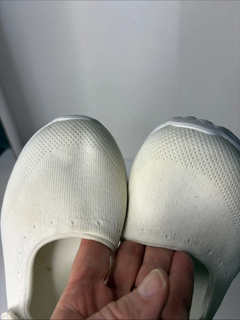 Propet TravelBound Mary Jane White Jersey Flats